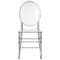 Fabulaxe Modern Acrylic Crystal Ice Chair, Florence Dining Chair, Stackable Transparent Seating, 4PK QI004660.CL.4 - alternate 3